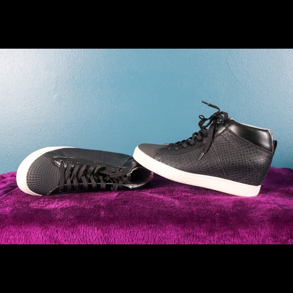Madden Girl lace Up Wedge High Top Sneakers